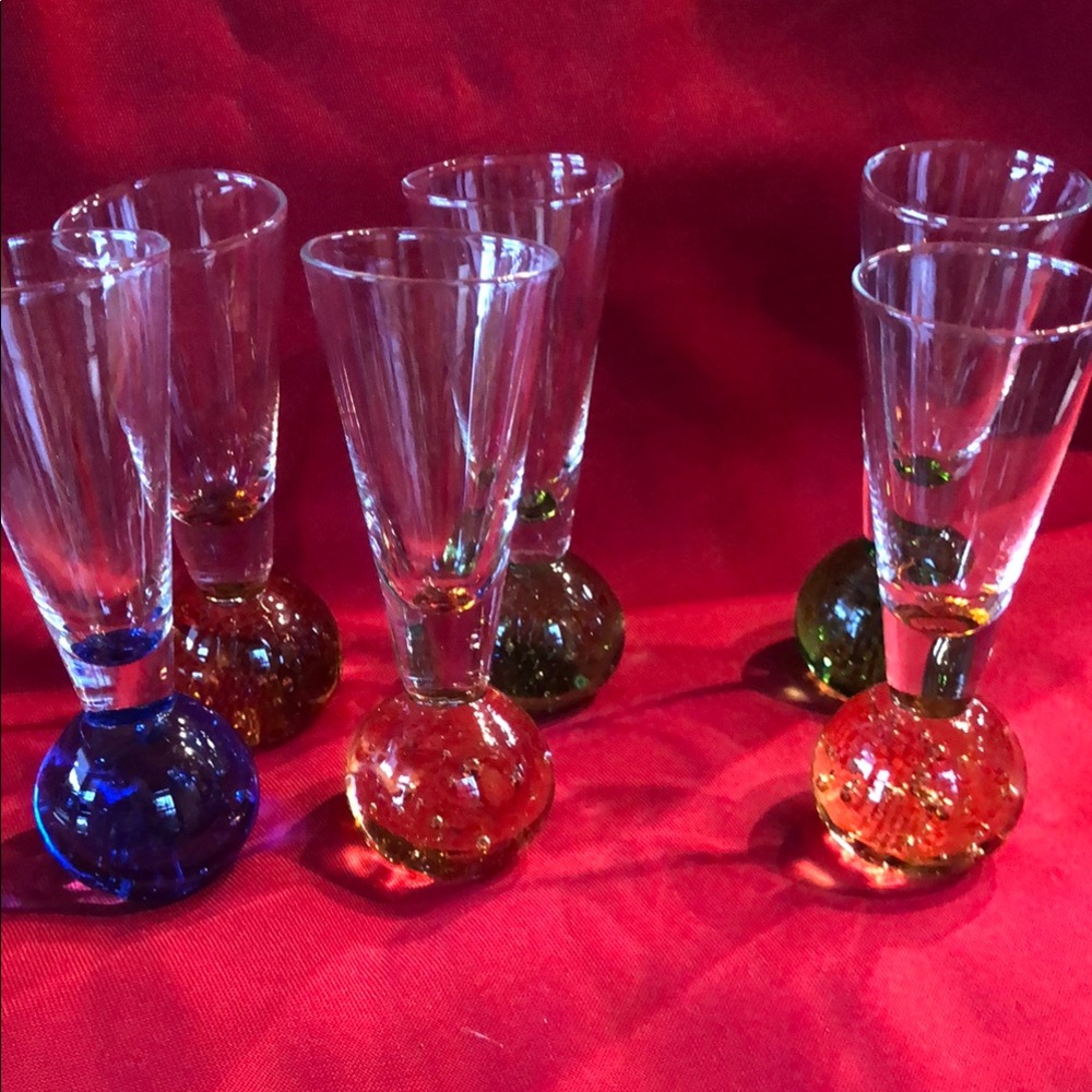 Colorful Glass Stemware Set Shot glasses